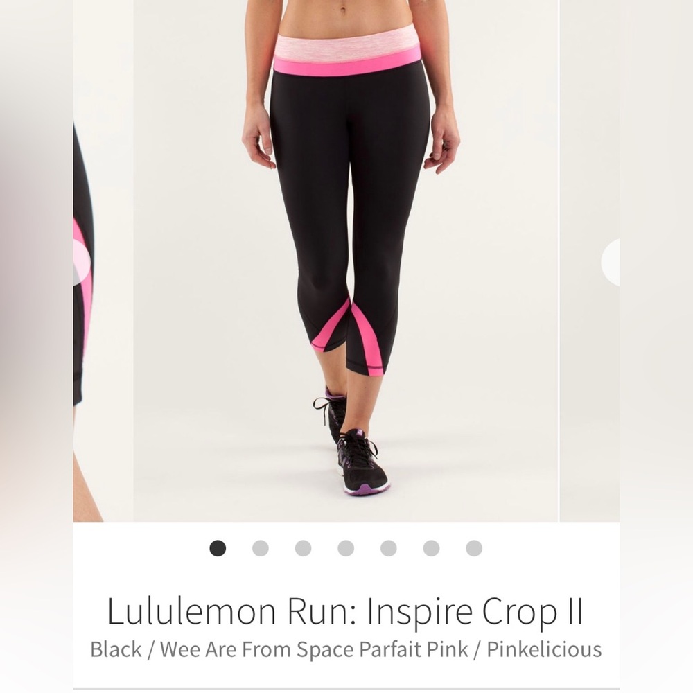 Lululemon run inspire crop II size 12